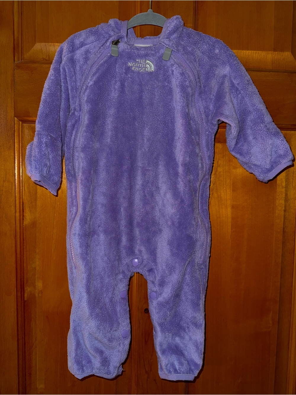 The North Face Lavender Plush Kids Fleece One-Piece